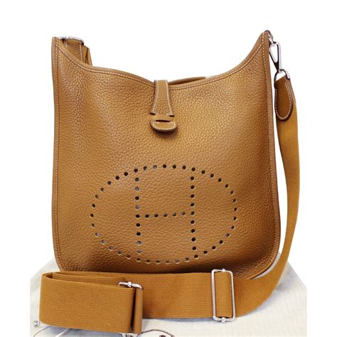 women's hermes crossbody|authentic hermes evelyne bag.